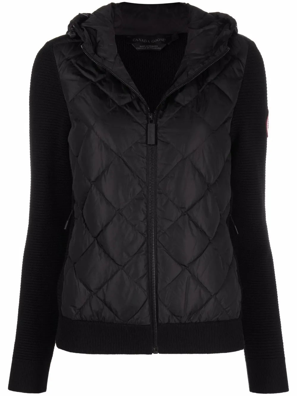 Hybridge Padded Knitted Hoodie