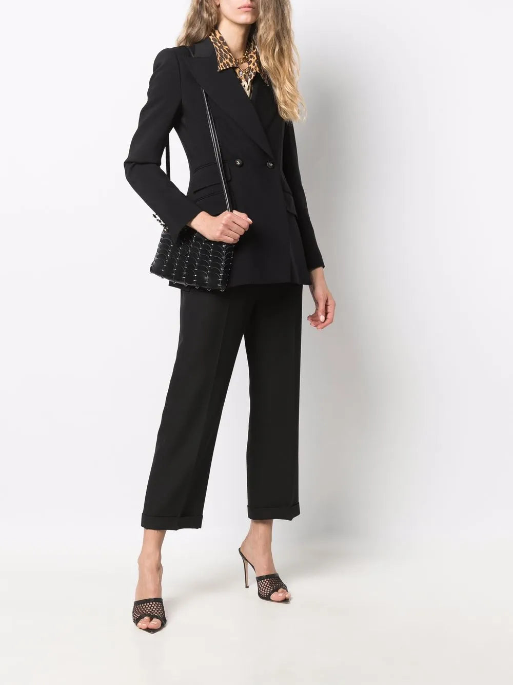 Double-Breasted Fitted Blazer