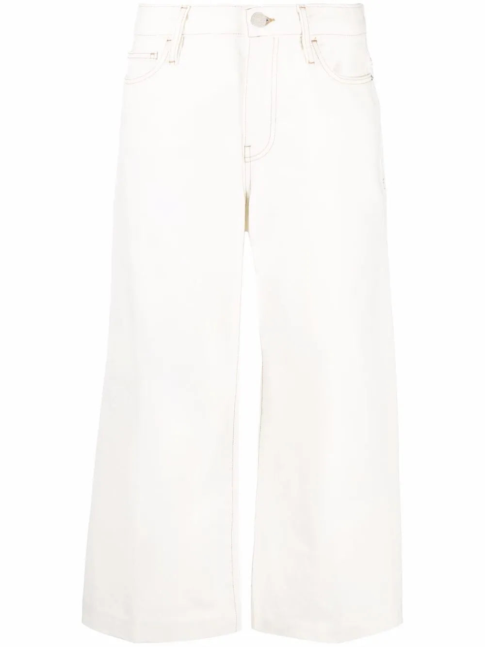 Le Italian Wide-Leg Cropped Jeans