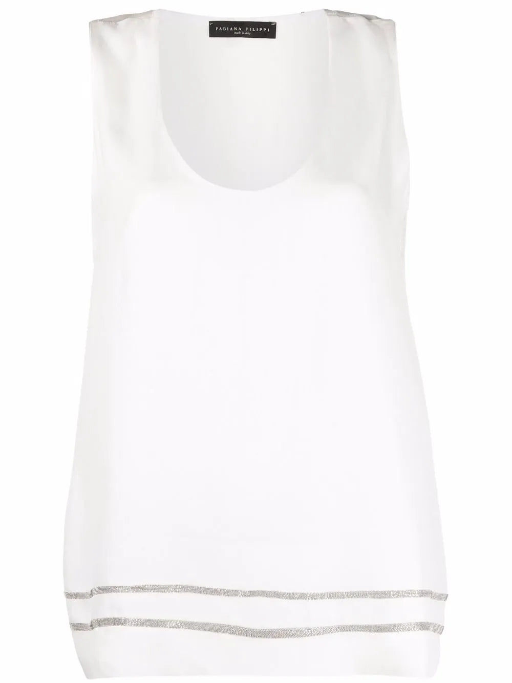 Chain-Link Trim Vest Top