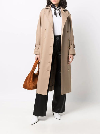 Double-Breasted Mid-Length Coat