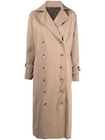 Double-Breasted Mid-Length Coat