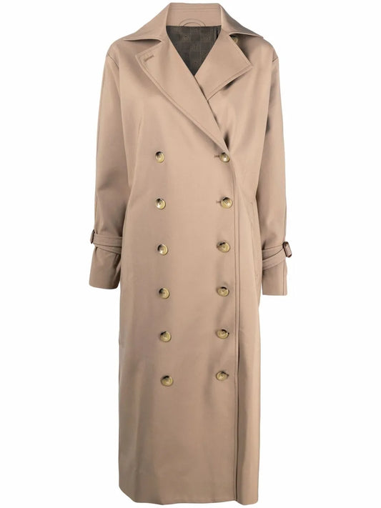 Double-Breasted Mid-Length Coat