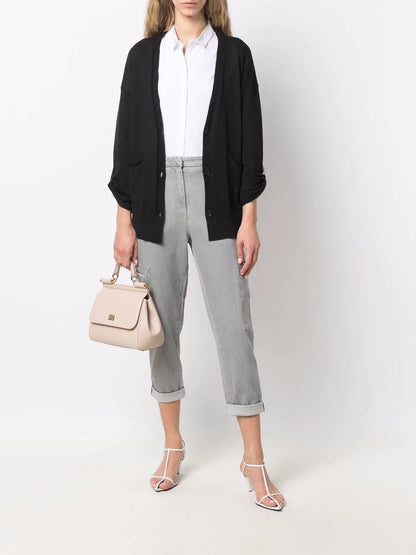 Monili-Trimmed Long-Sleeved Shirt
