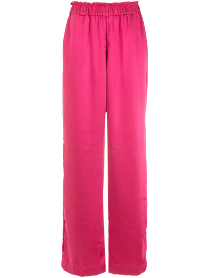 Elasticated Wide-Leg Trousers