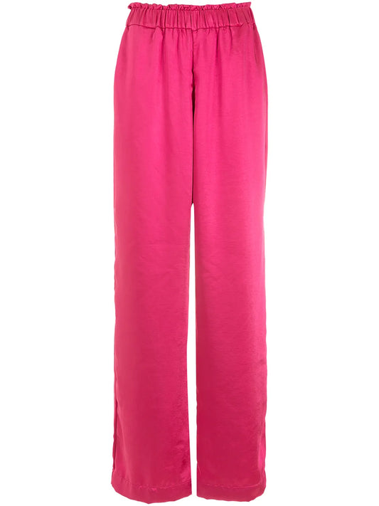 Elasticated Wide-Leg Trousers