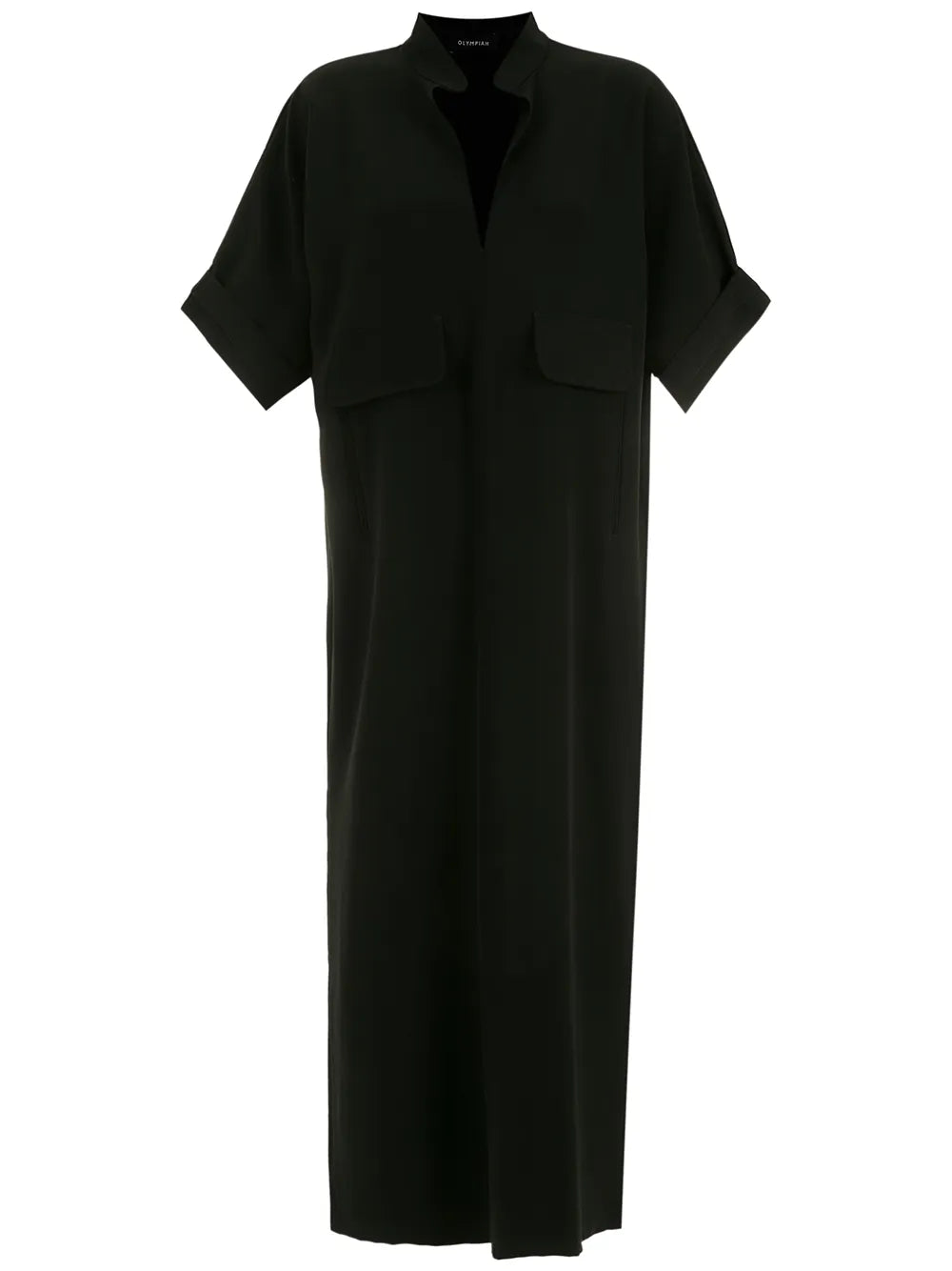 Split-Neck Shift Dress