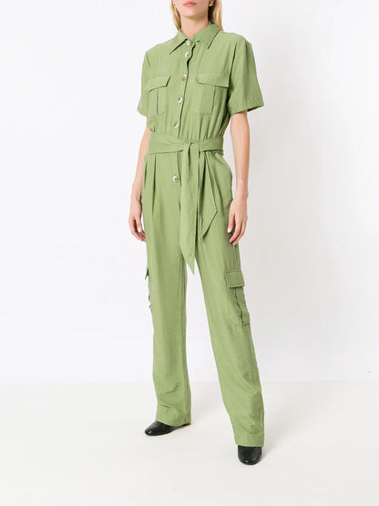 Short-Sleeve Jumpsuit