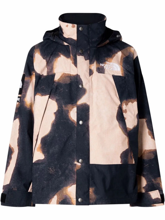 Bleached Denim-Print Mountain Jacket