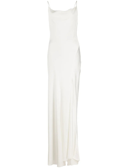 Finley Crepe Satin Gown