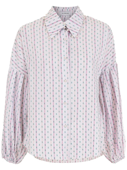 Patterned Button-Up Shirt