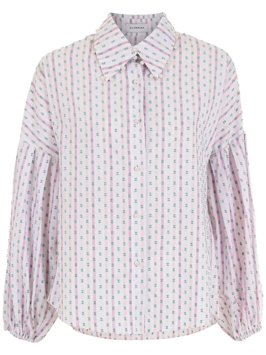 Patterned Button-Up Shirt