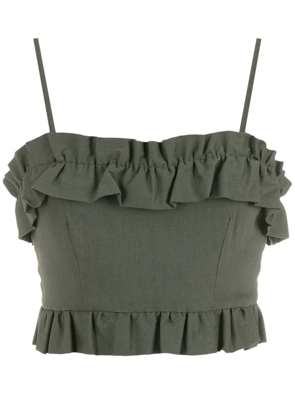 Ruffle-Trim Top