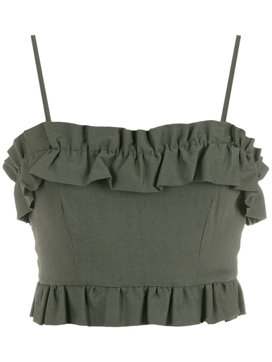 Ruffle-Trim Top