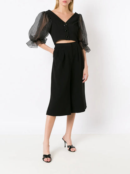 High-Waisted Bermuda Shorts