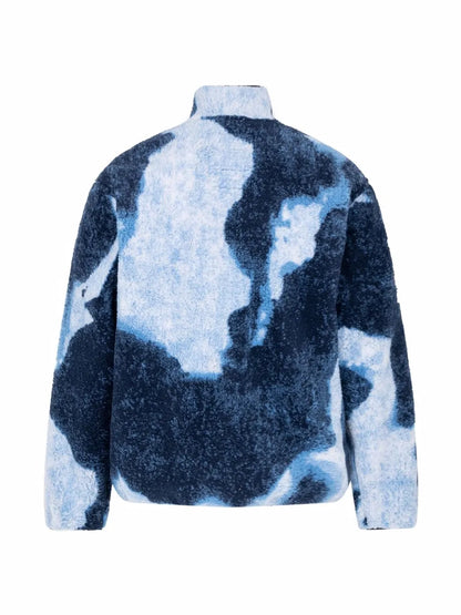 Bleached Denim Fleece Jacket