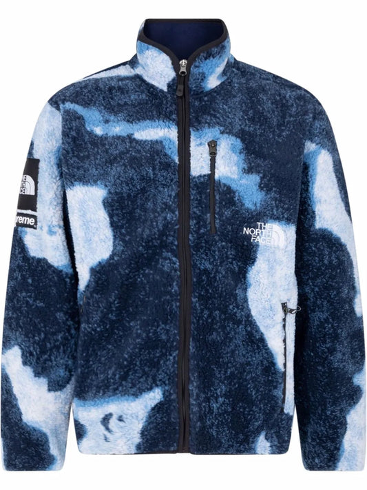 Bleached Denim Fleece Jacket