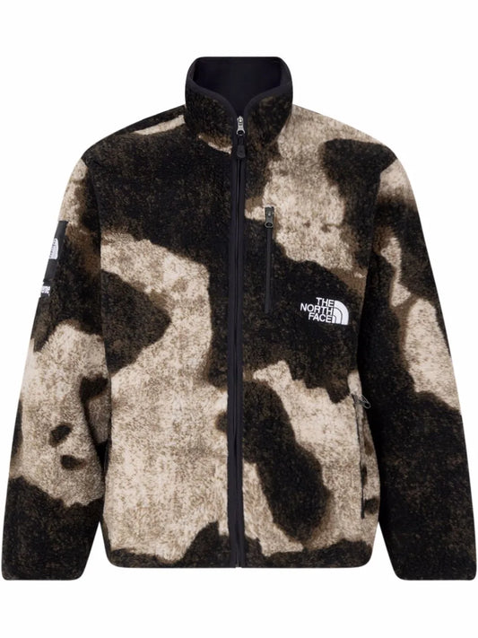 Bleached Denim Fleece Jacket
