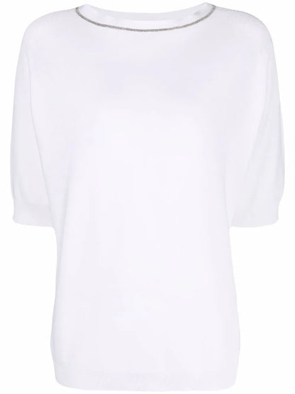 Metallic-Trim T-Shirt