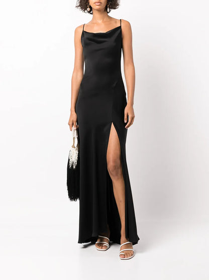 Finley Crepe Satin Gown