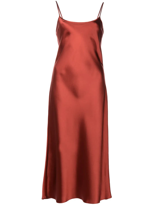 Sleeveless Silk Midi Dress