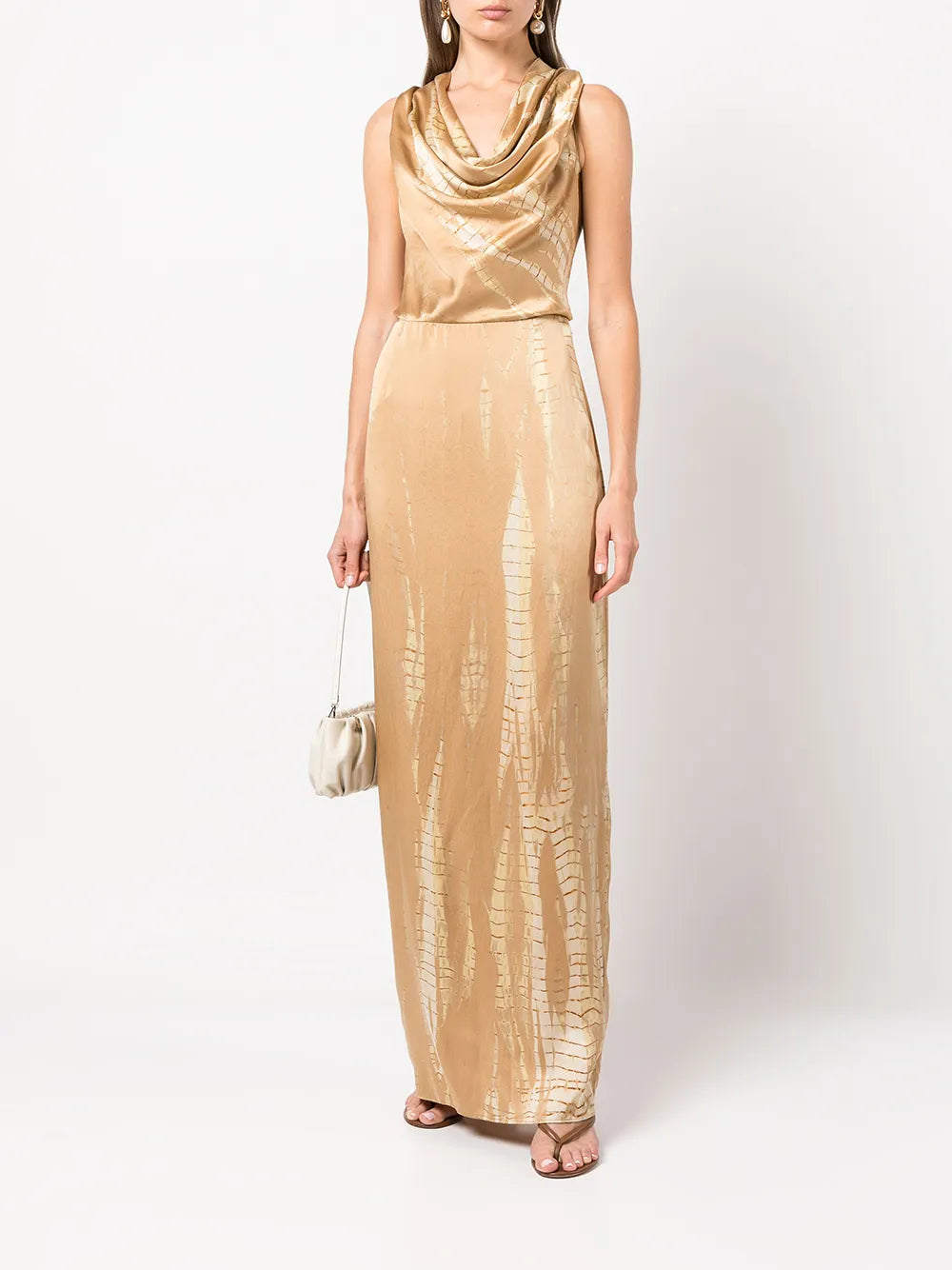 Convertible Silk Maxi Dress