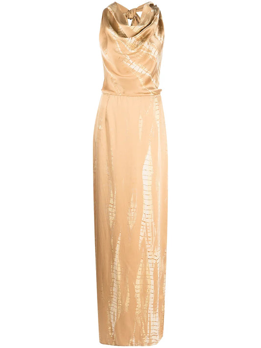 Convertible Silk Maxi Dress