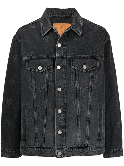 Logo-Print Denim Jacket
