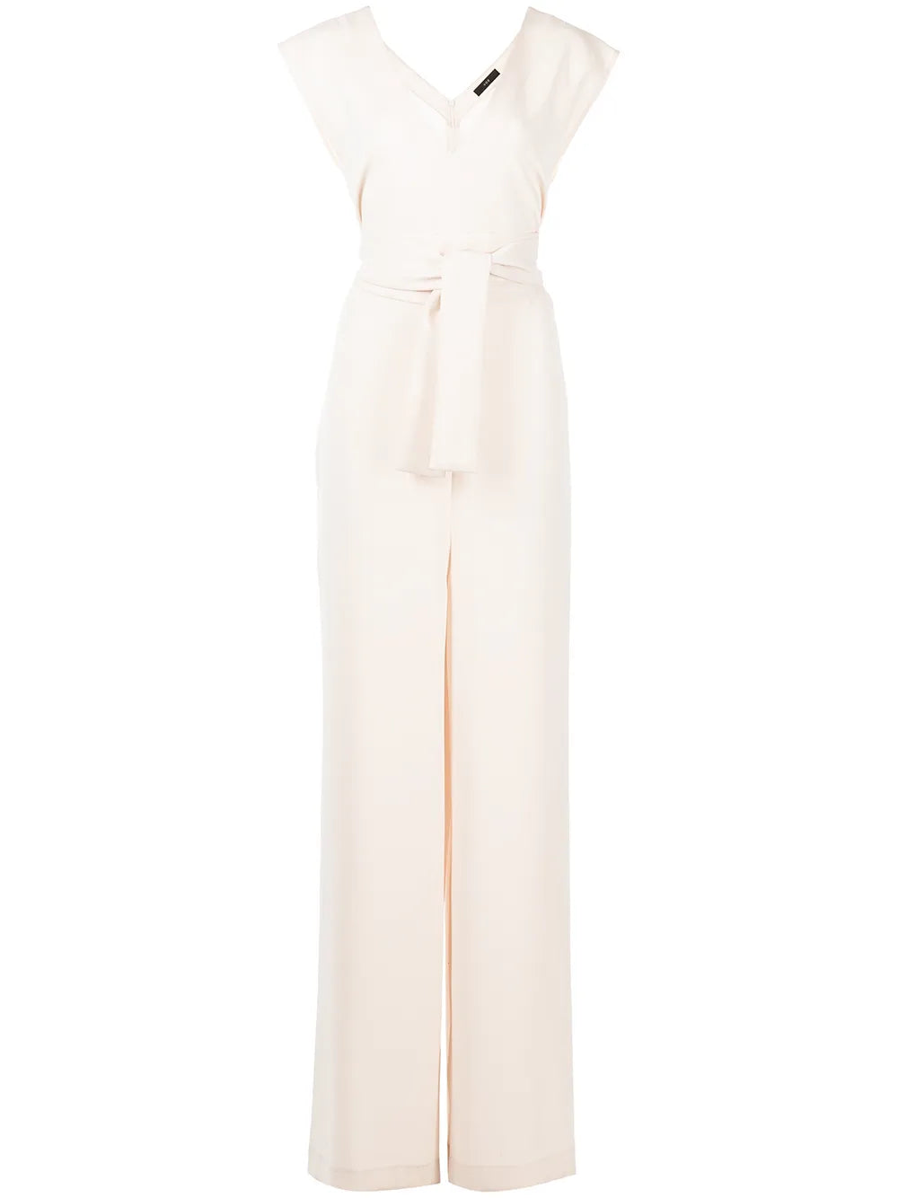 Belted V-Neck Jumpsuit