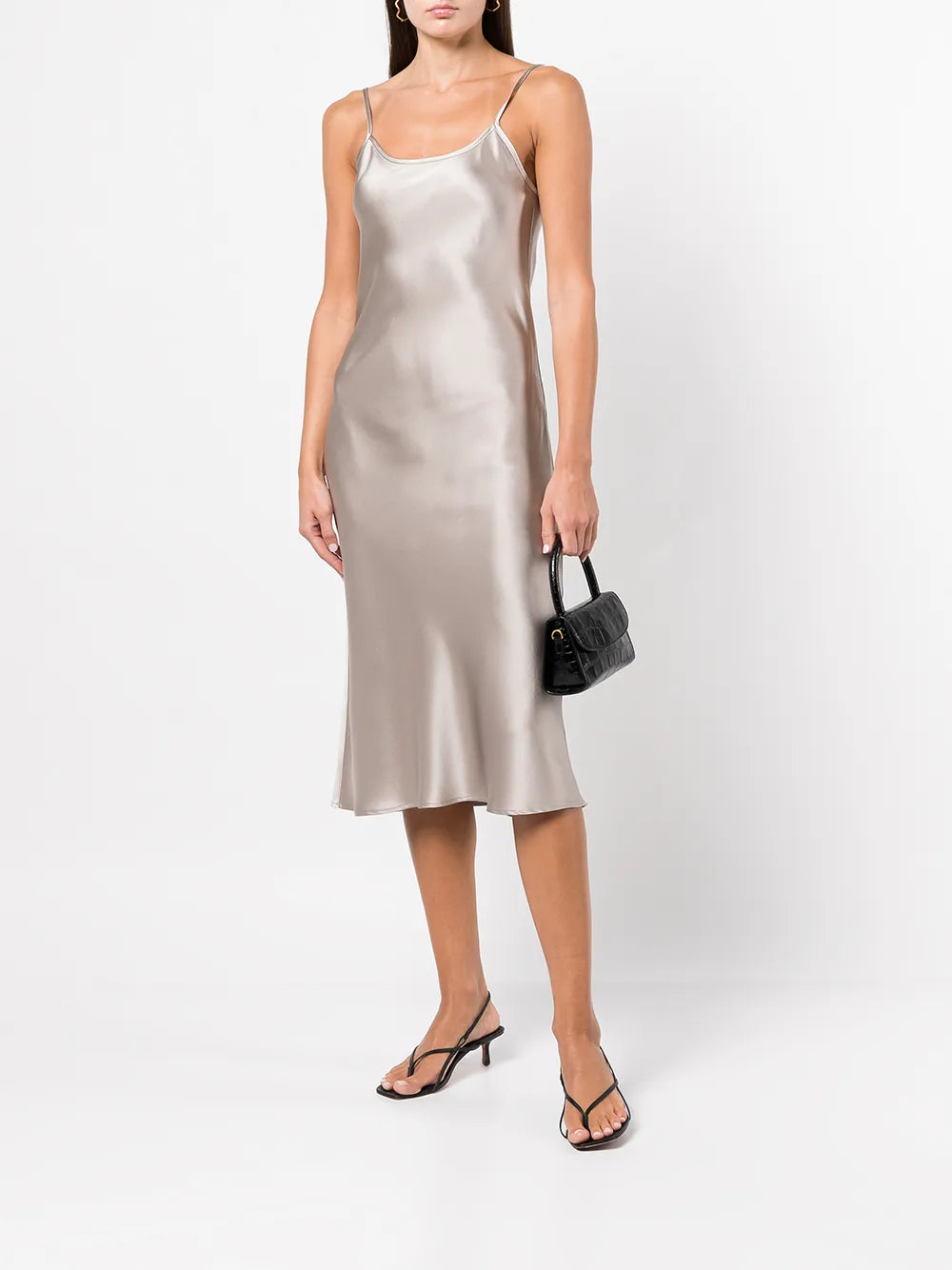 Sleeveless Silk Midi Dress