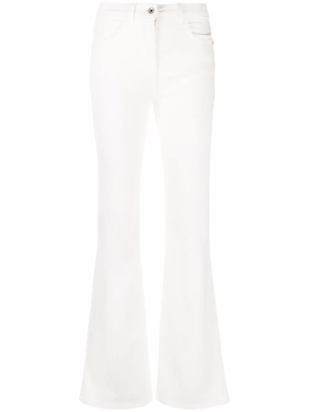 Logo Patch Flared Jeans