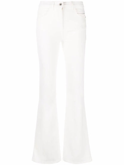 Logo Patch Flared Jeans