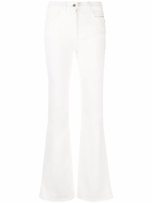 Logo Patch Flared Jeans
