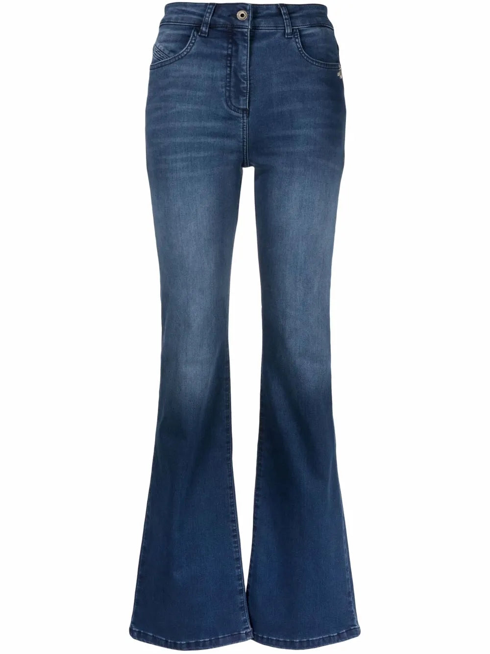 High-Waisted Bootcut Jeans