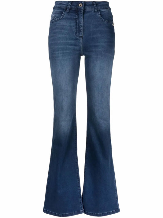 High-Waisted Bootcut Jeans