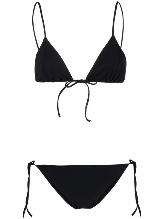 Self-Tie Mid-Rise Bikini