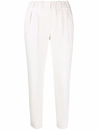 High-Waisted Cropped Trousers