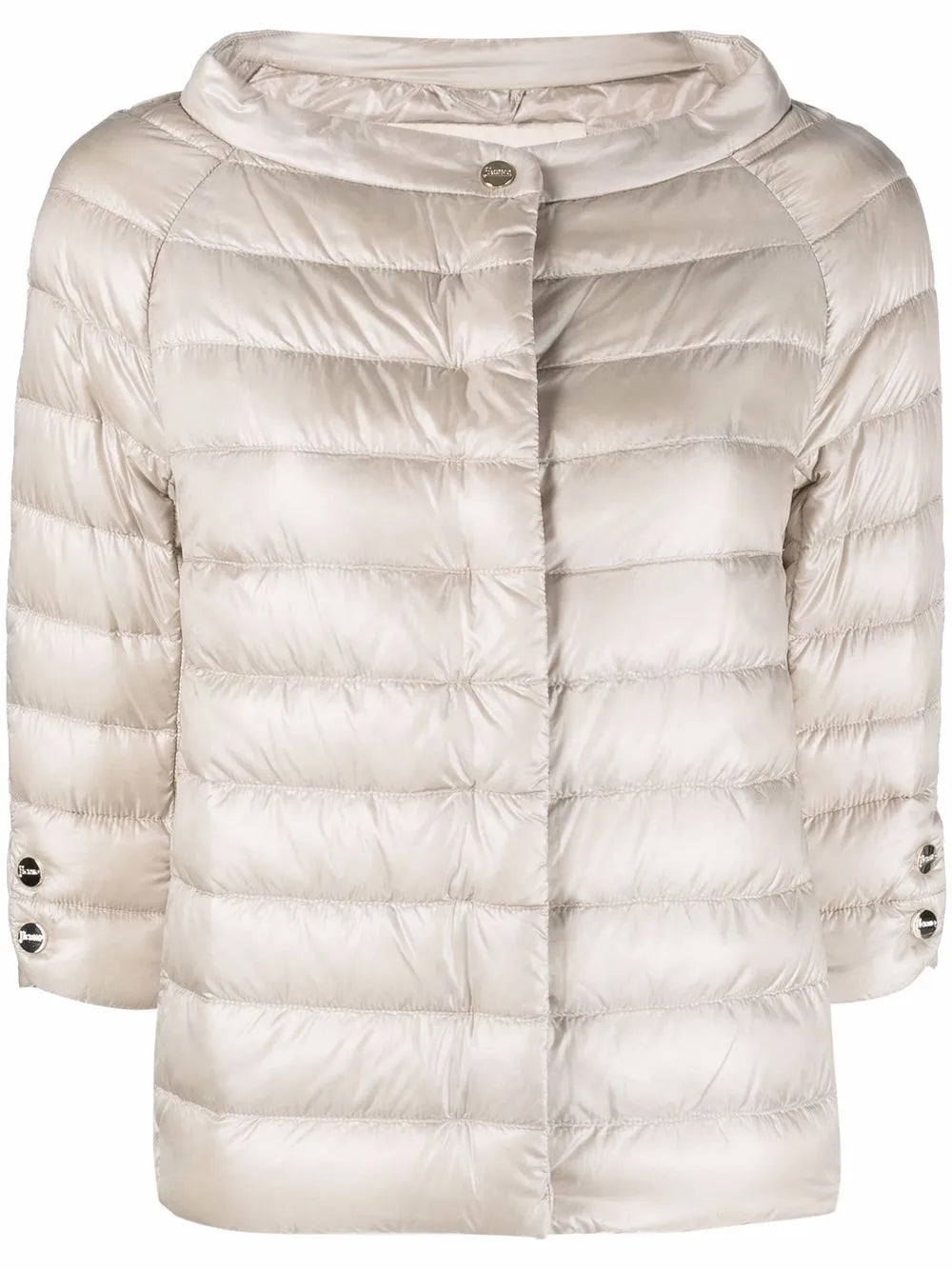 Three-Quarter-Length Sleeve Puffer Jacket