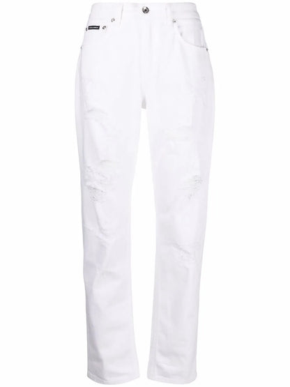 Distressed Boyfriend Jeans