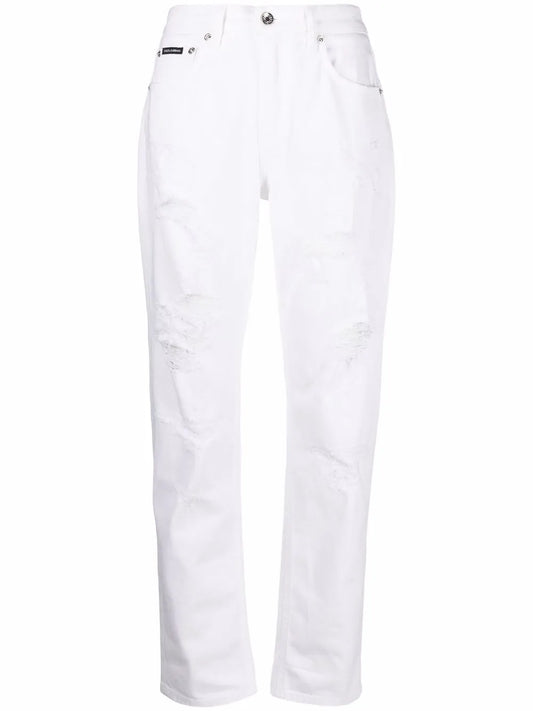 Distressed Boyfriend Jeans