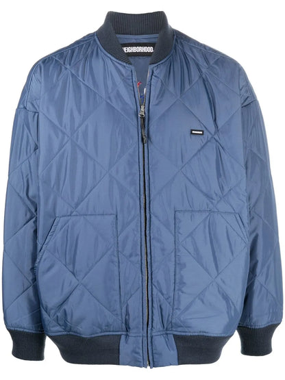Embroidered-Design Quilted Jacket