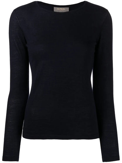 Long-Sleeve Cashmere Jumper