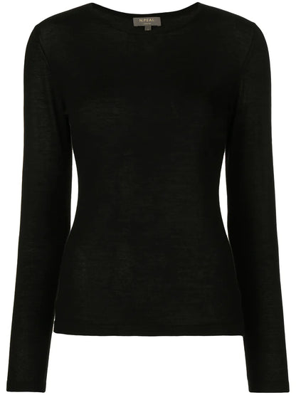 Long-Sleeve Cashmere Jumper
