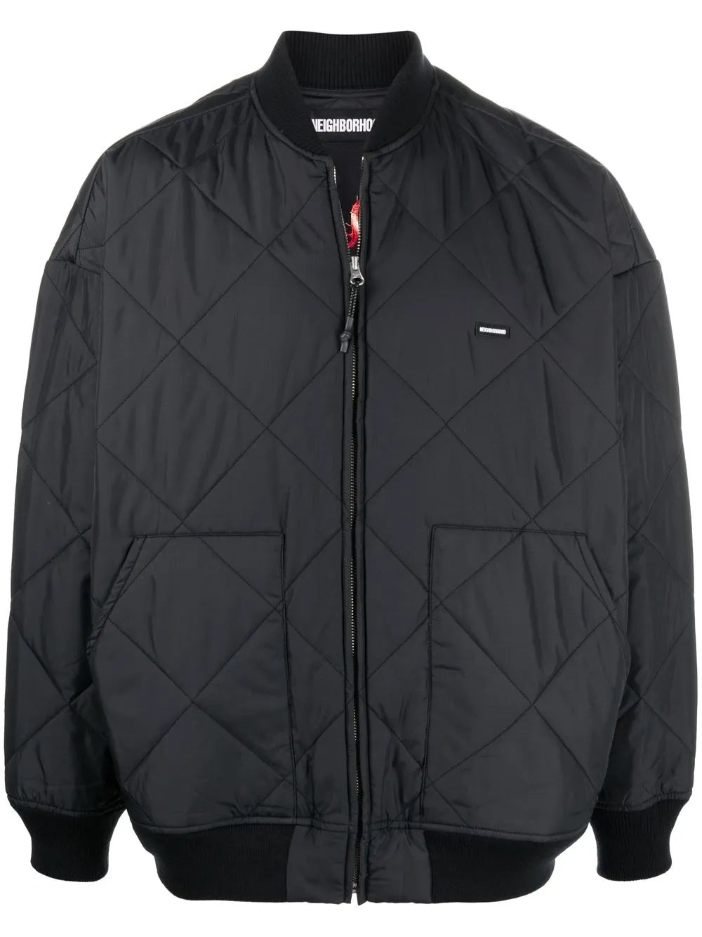 Embroidered-Design Bomber Jacket