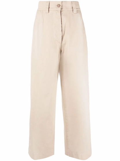 High-Rise Straight-Leg Trousers