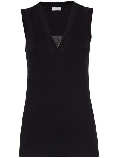 Monili Chain-Embellished Tank Top