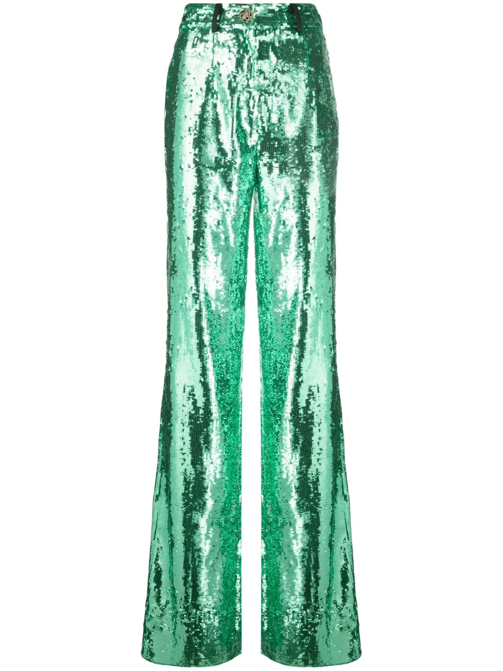 Sequin-Embellished Wide-Leg Trousers