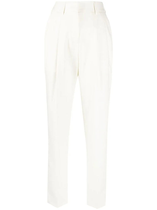 High-Waisted Tapered Trousers