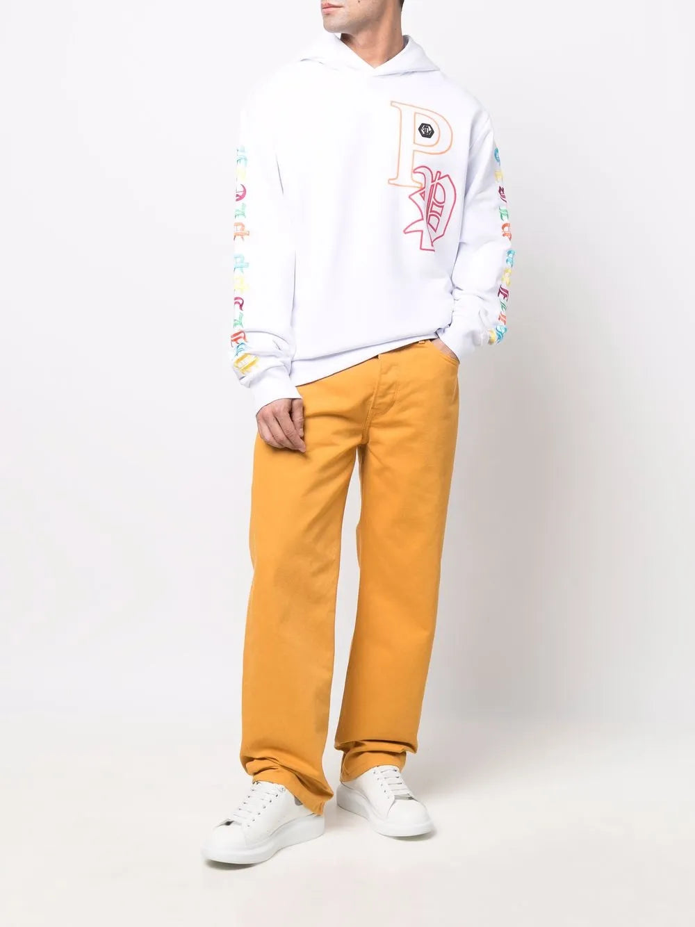 Gothic Plein Embroidered Pullover Hoodie