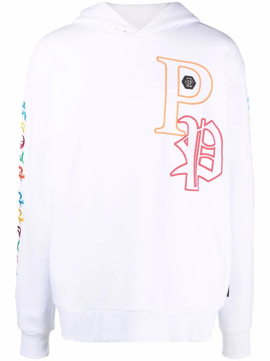 Gothic Plein Embroidered Pullover Hoodie
